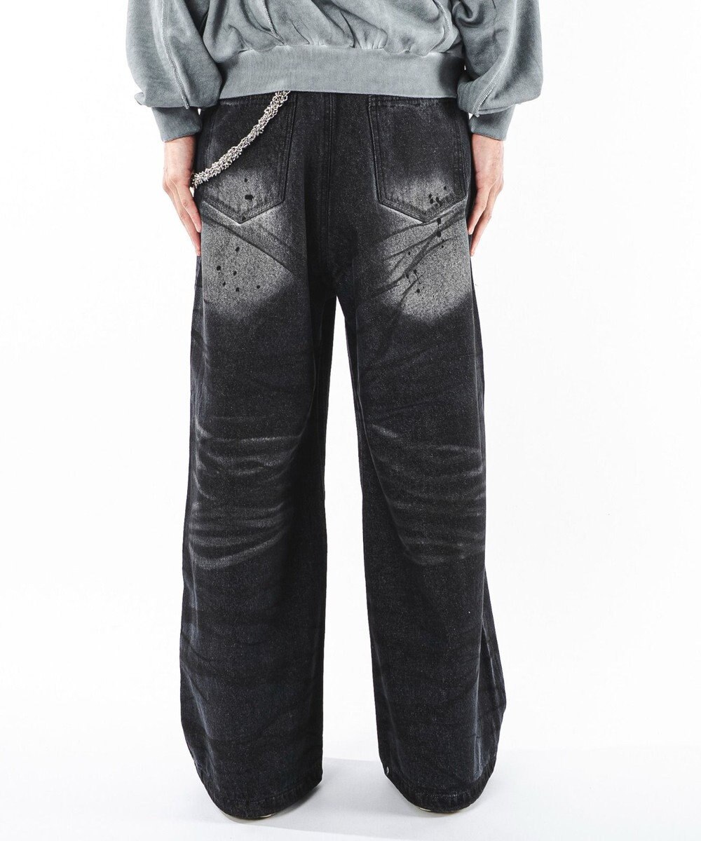 WEGO 【ユニセックス着用ITEM】スーパーバギーダーティデニムパンツ 