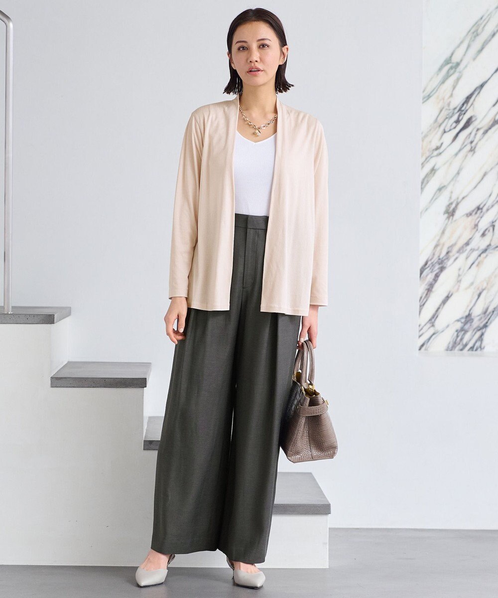 自由区 【好評につき新色追加・接触冷感・UVカット・洗える・XSサイズあり】ハンディカーディガン ミドル丈 