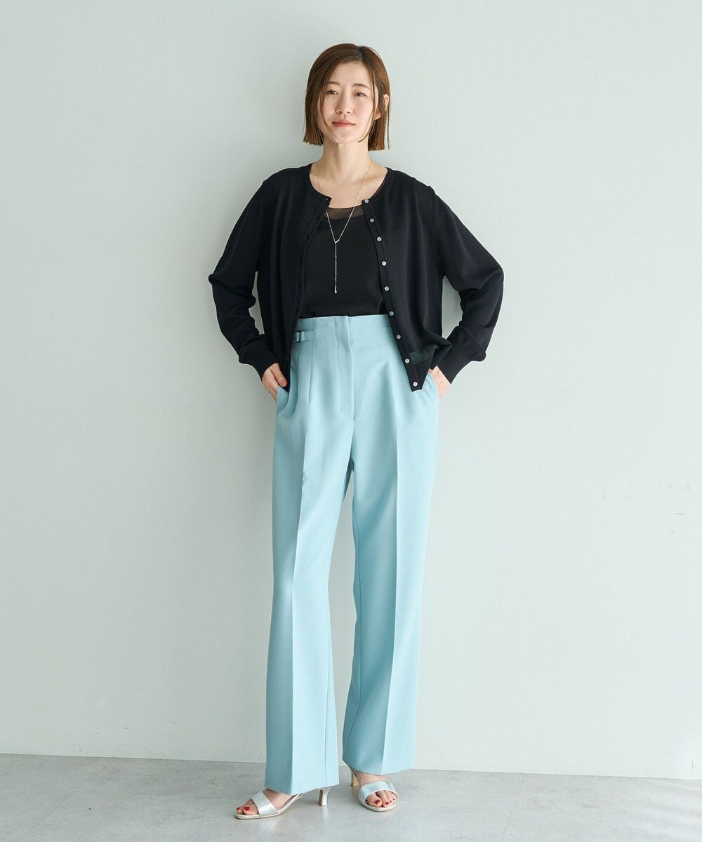 YECCA VECCA シアーMIXカーディガン 