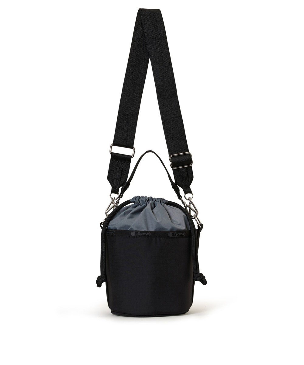LeSportsac SM DRAWSTRING BUCKET/リサイクルドブラックJP 