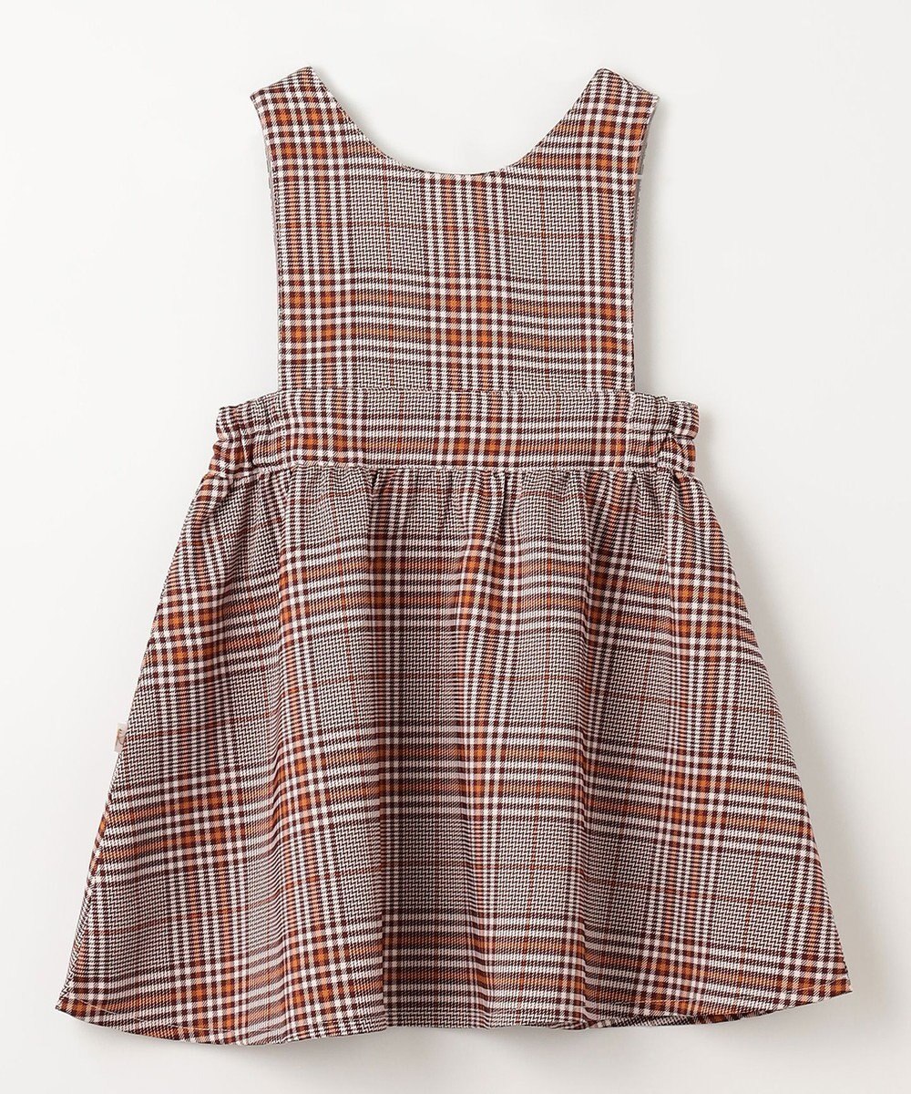 組曲 KIDS 【110-140cm】Chocolat de check ジャンパースカート 