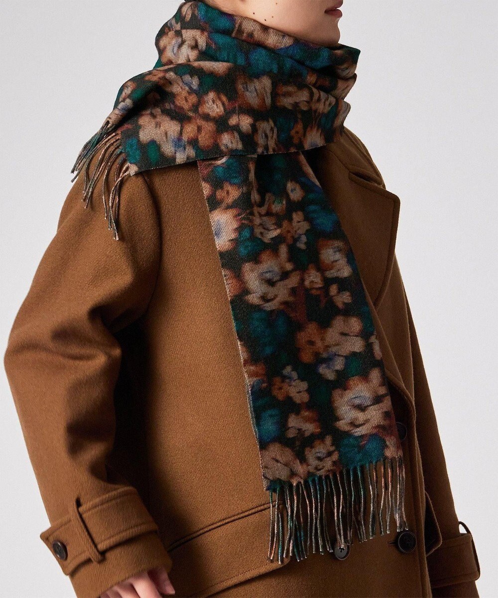 Paul Smith Tea Floral リバーシブル スカーフ 