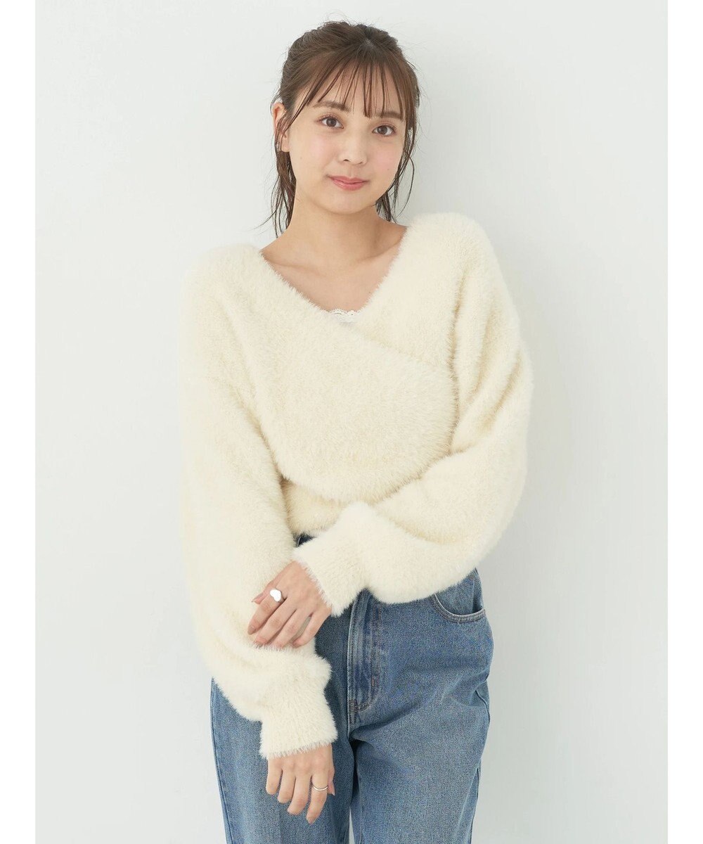 earth music&ecology ファークロスニットプルオーバー 