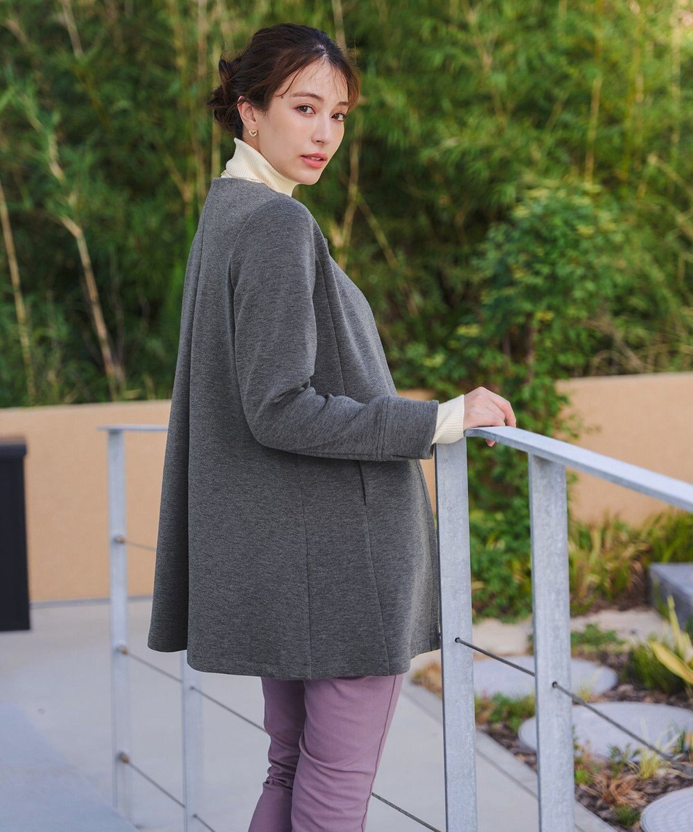 Tiaclasse L 【洗える】ダンボールフレアコート 