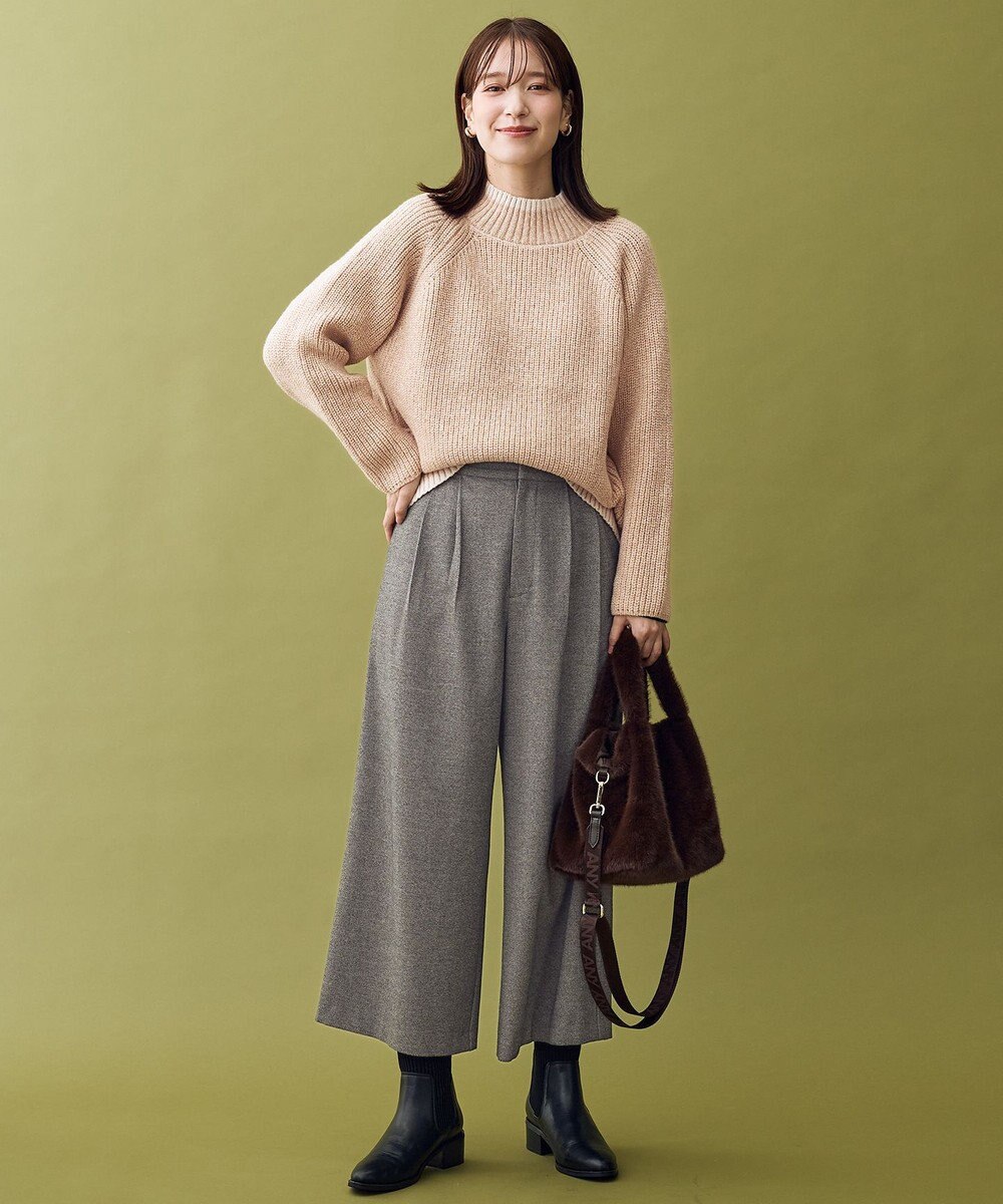 ANY L 【5色展開】バイカラーMIXニット 