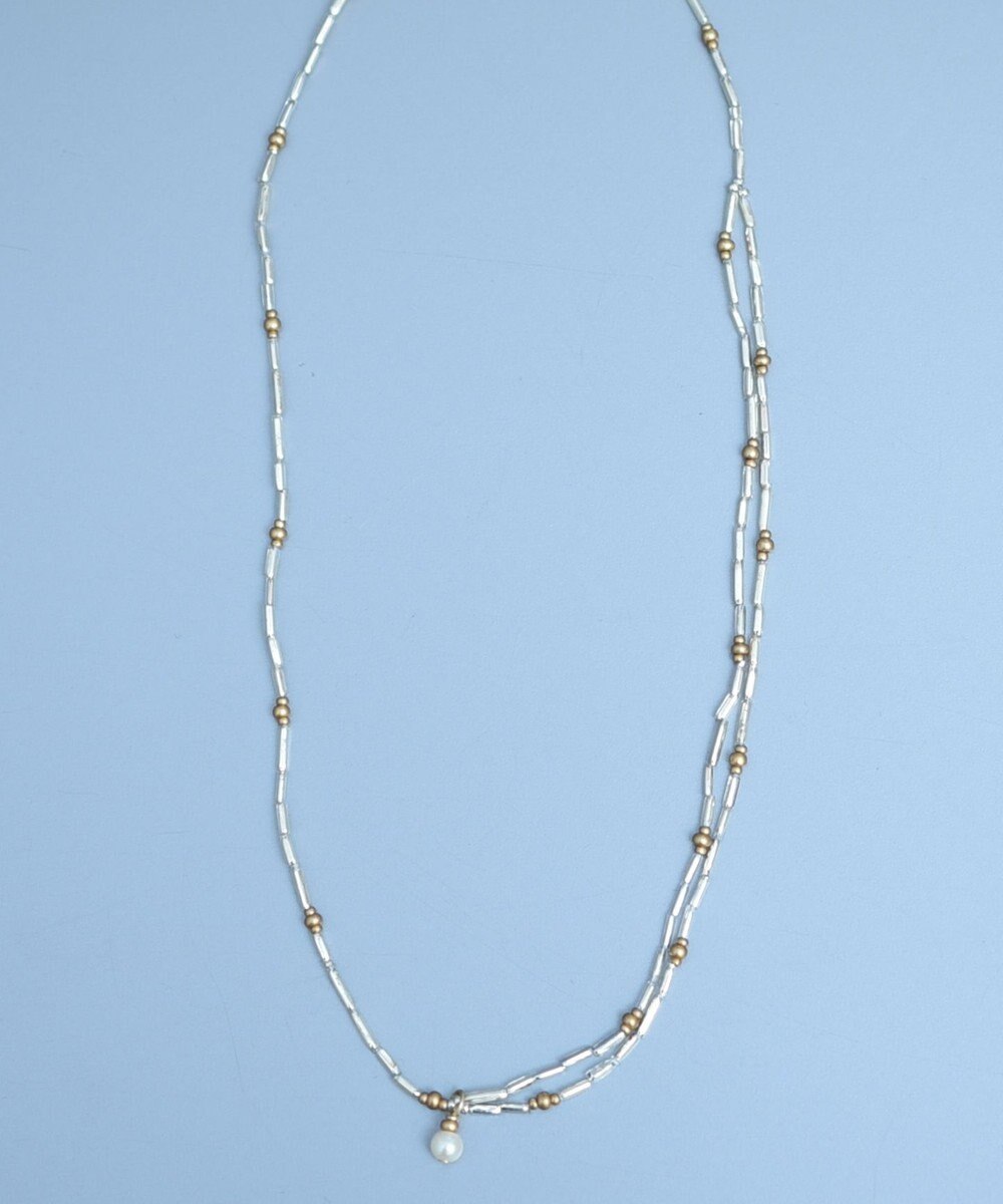 monshiro シルバーグラスネックレス(ススキネックレス) 