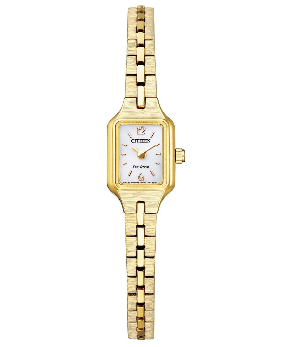 CITIZEN 【アンティークな雰囲気】小さくて可愛い 上品なアクセサリーにも 電池交換不要 イエローゴールド 
