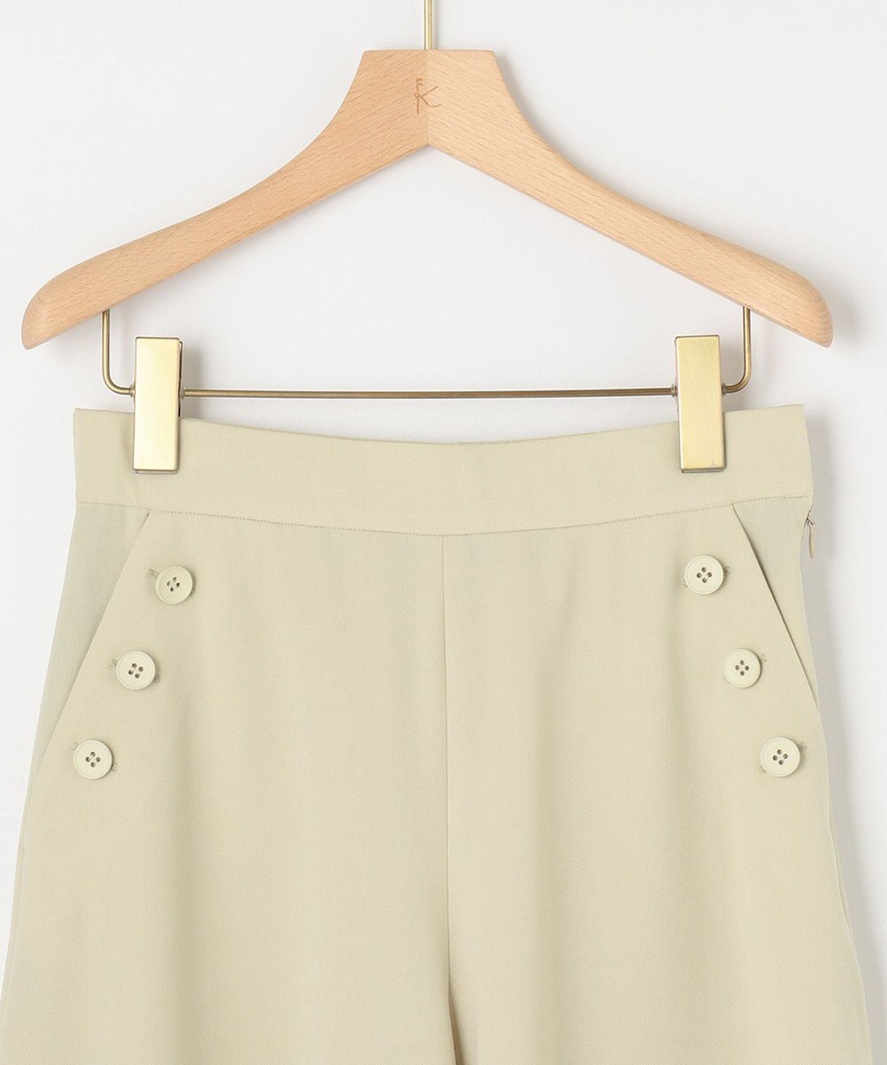 組曲 【洗える】ライトツイルストレッチセーラー パンツ 