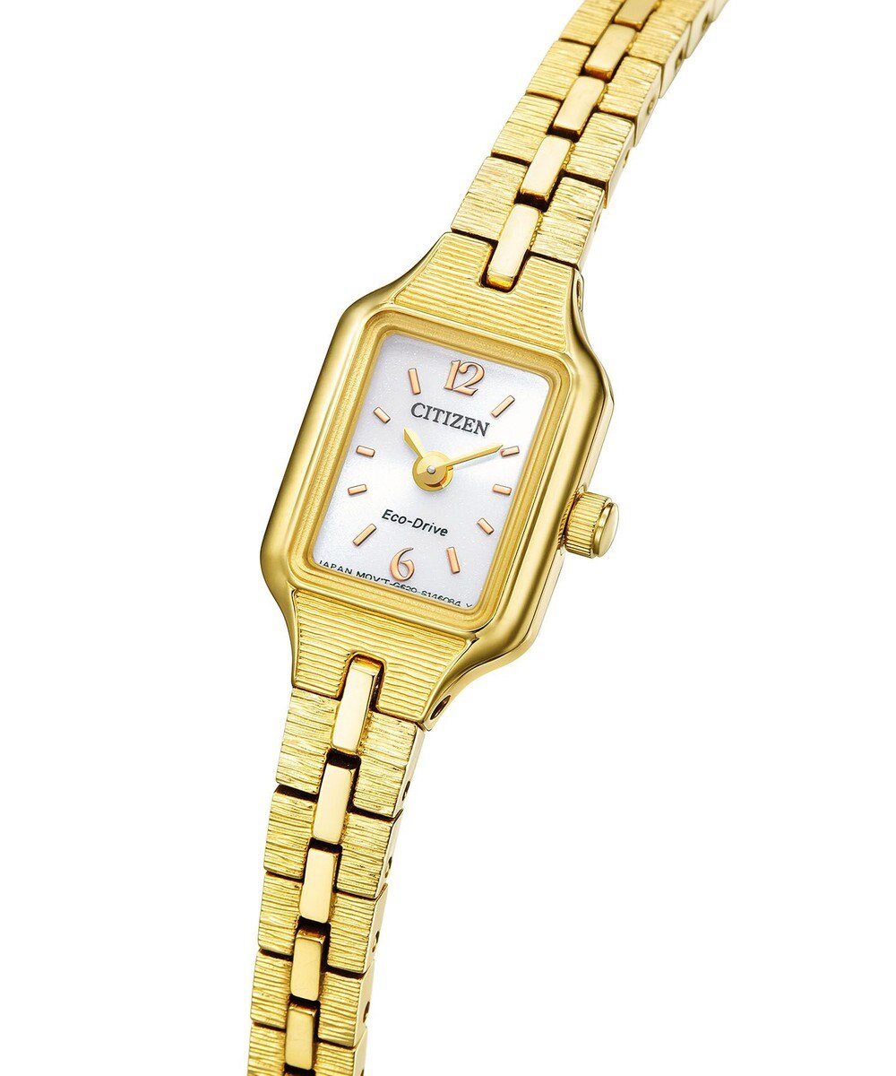 CITIZEN 【アンティークな雰囲気】小さくて可愛い 上品なアクセサリーにも 電池交換不要 イエローゴールド 