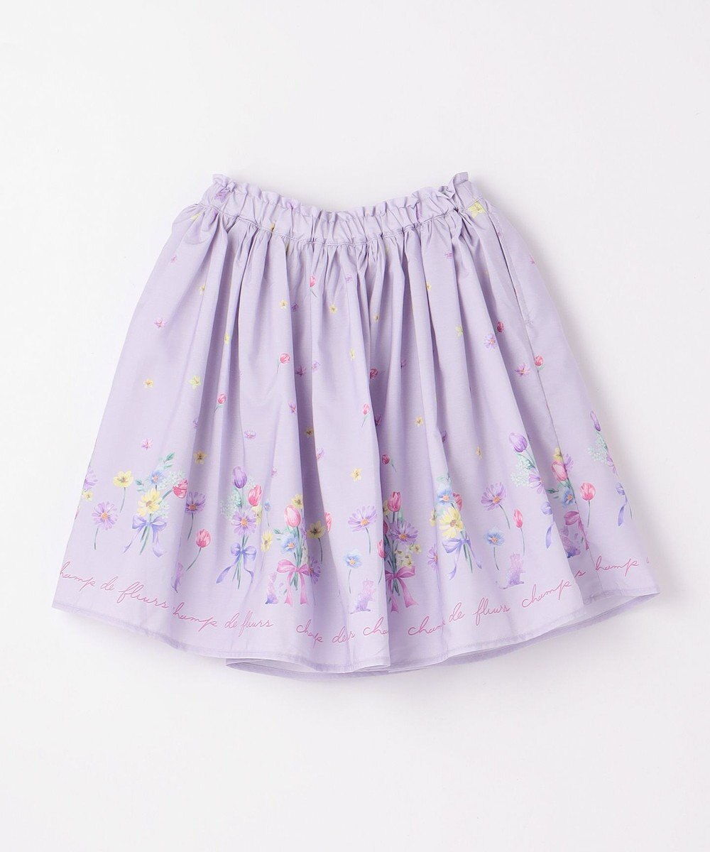 ANY KIDS フラワー ブーケ プリント スカパン 