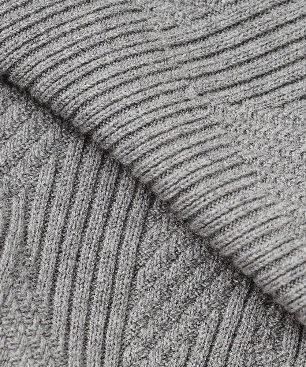 JOSEPH HOMME  新柄【洗える】シルクバルキー　　ハイネックジップアップニット 