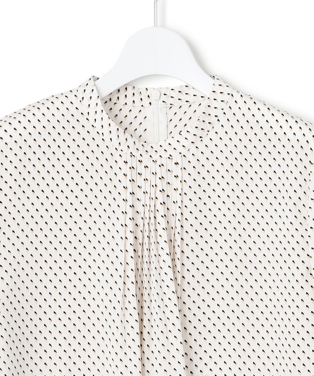 23区 L 【洗える】グラデーションドットプリント ブラウス 