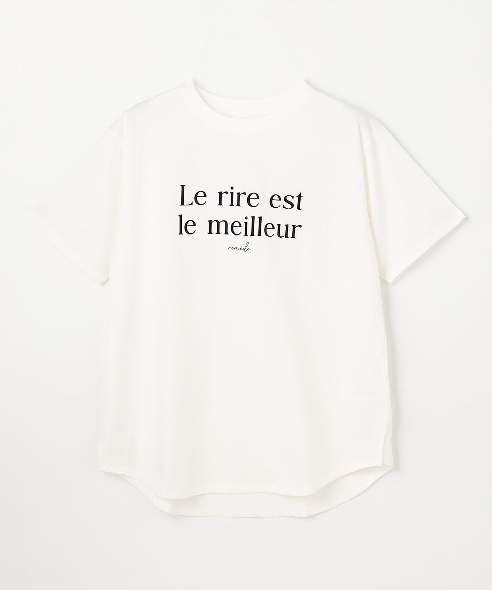 ANY アソートロゴラウンドヘムTシャツ 