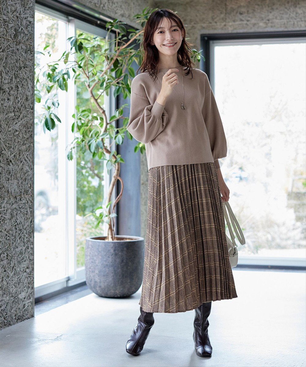 Tiaclasse 【安田美沙子さん着用】チェックプリーツスカート 