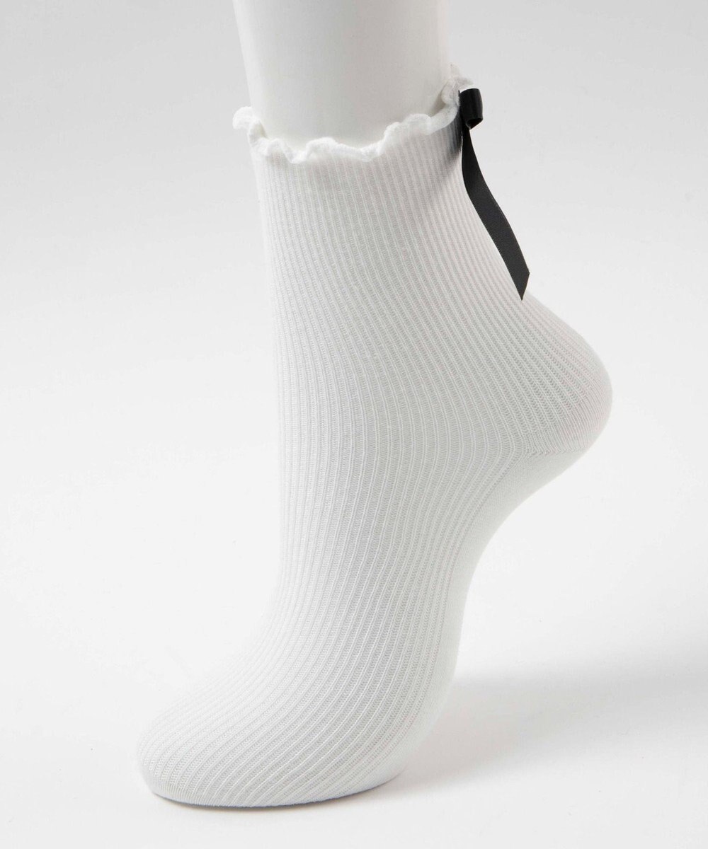 WEGO バックリボンクルーソックス 