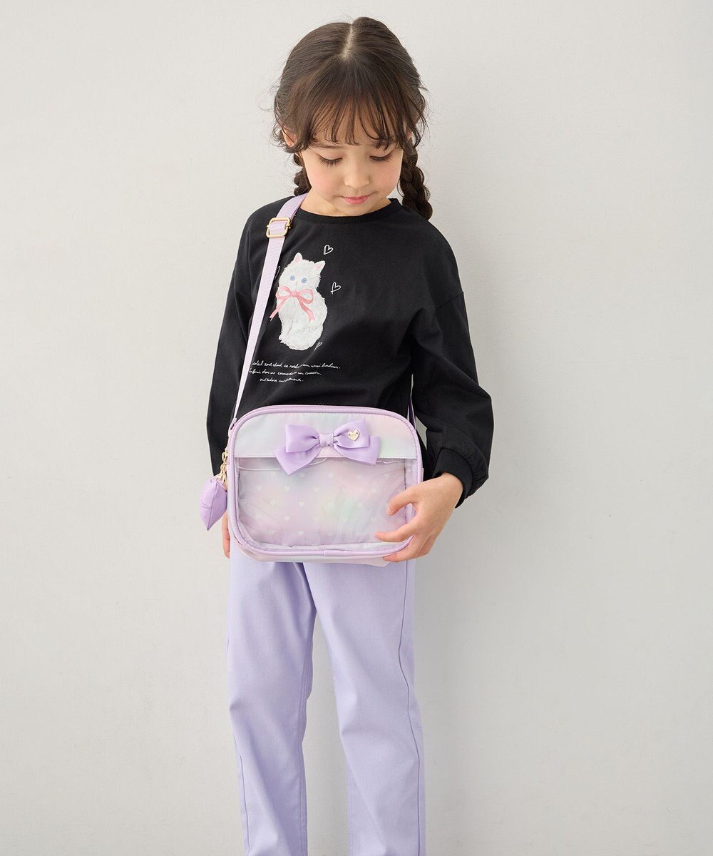 ANY KIDS クリアポケットショルダーバッグ 