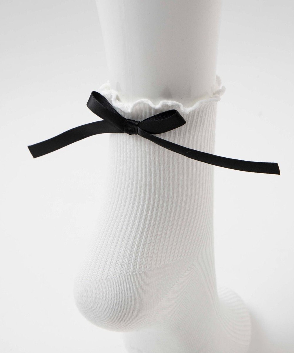 WEGO バックリボンクルーソックス 