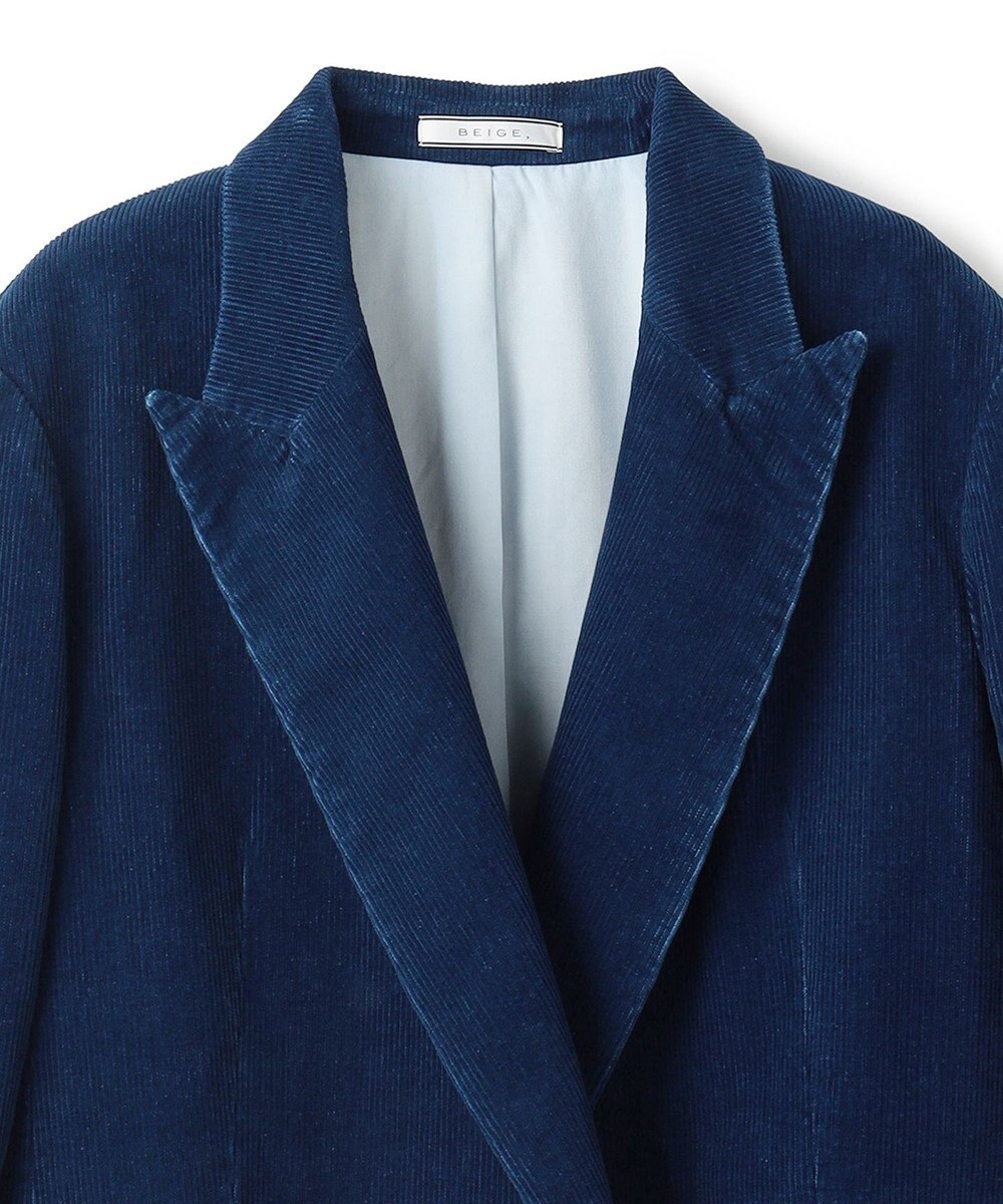 BEIGE， 【FUDGE 10月号掲載】BANGS / コットンコーデュロイテーラードジャケット 
