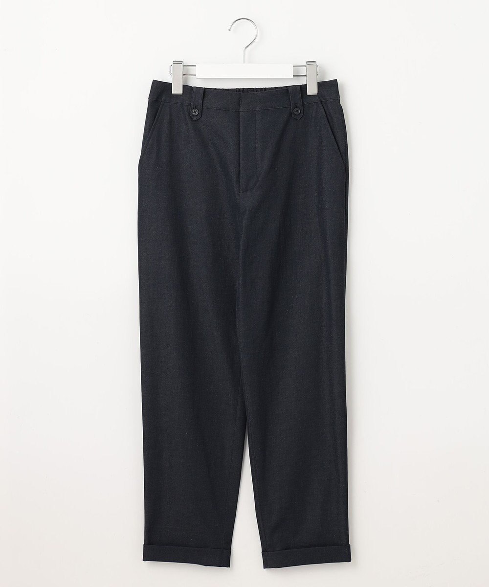 J.PRESS LADIES L 【洗える・吸水速乾】麻シェルドライ テーパード パンツ 
