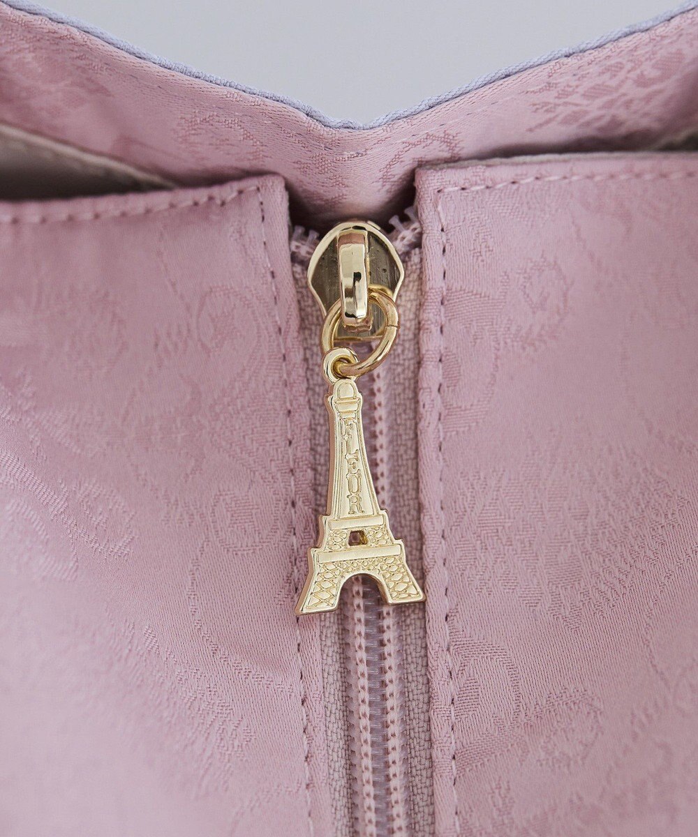 Maison de FLEUR トリコロールフリルハンドルトートバッグ 