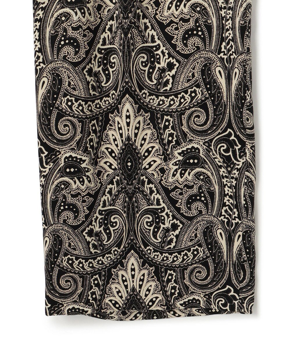 23区 【洗える】フレンチペイズリーサテン ワイドパンツ 