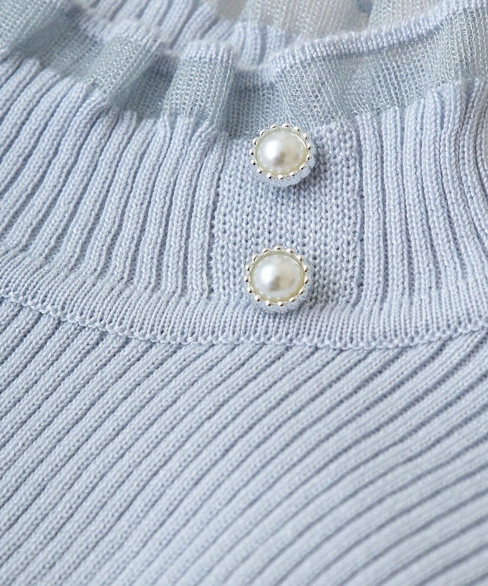 Green Parks ・ｓｗｉｎｇ　ｂｙ　シフォンフリルリブハイネック 