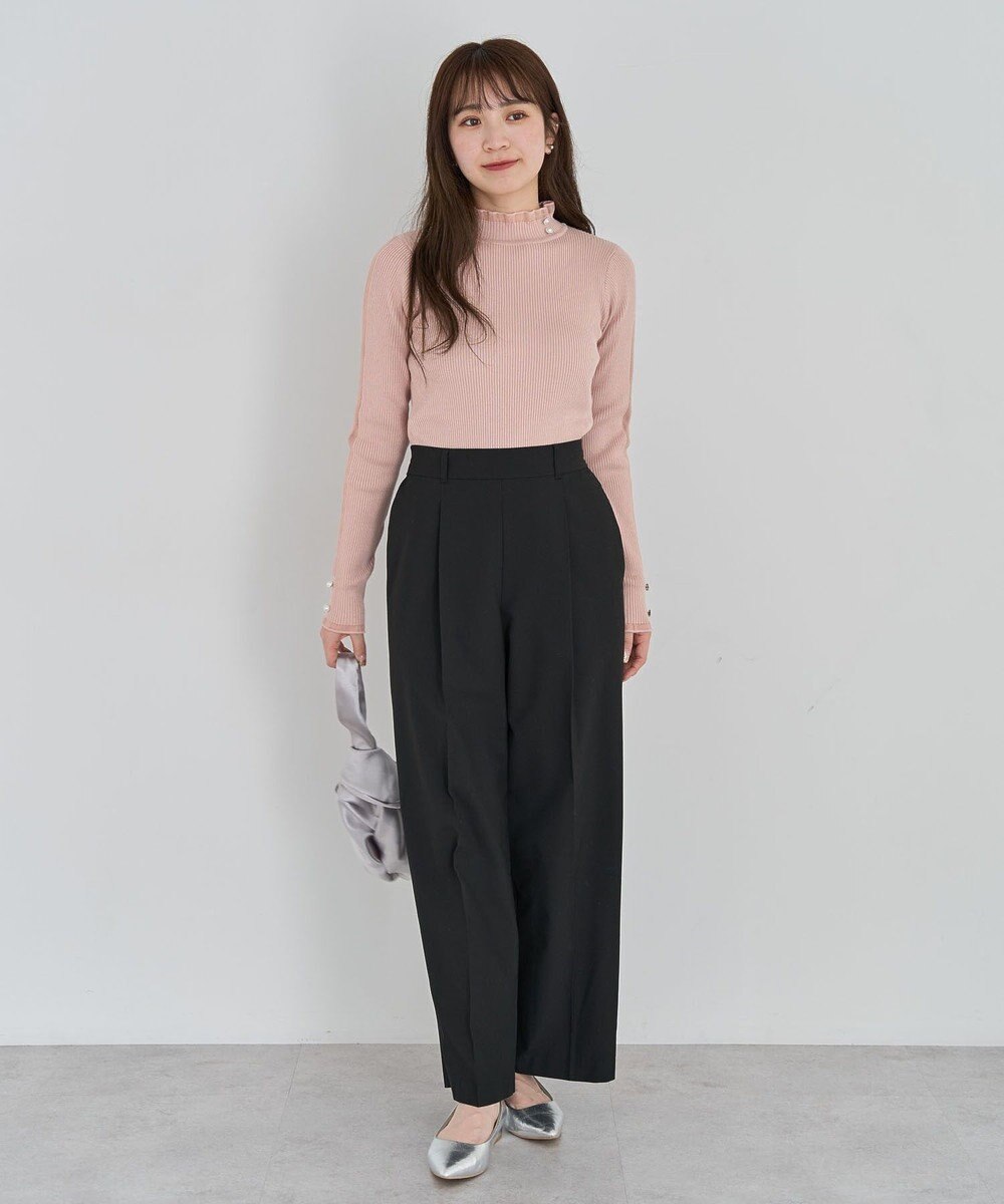 Green Parks ・ｓｗｉｎｇ　ｂｙ　シフォンフリルリブハイネック 