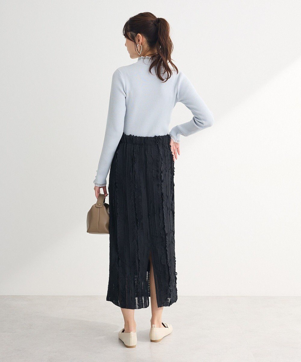 Green Parks ・ｓｗｉｎｇ　ｂｙ　シフォンフリルリブハイネック 