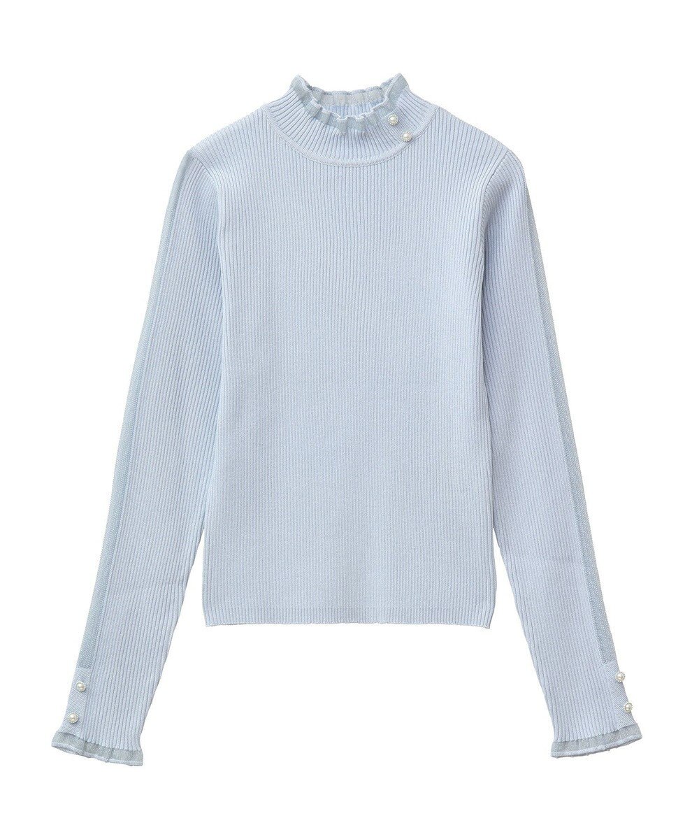 Green Parks ・ｓｗｉｎｇ　ｂｙ　シフォンフリルリブハイネック 