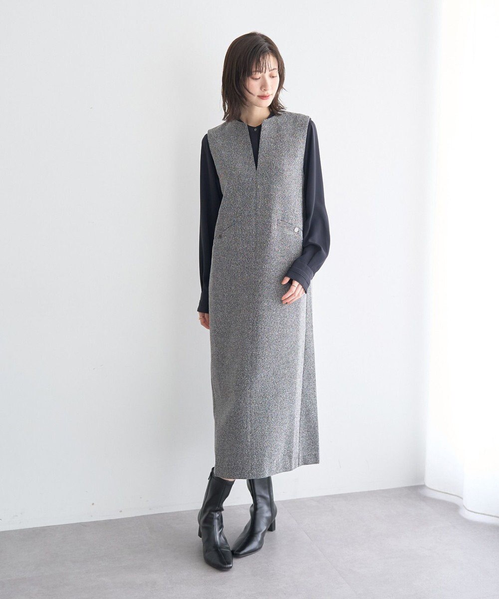 YECCA VECCA キーネックジャンスカ 