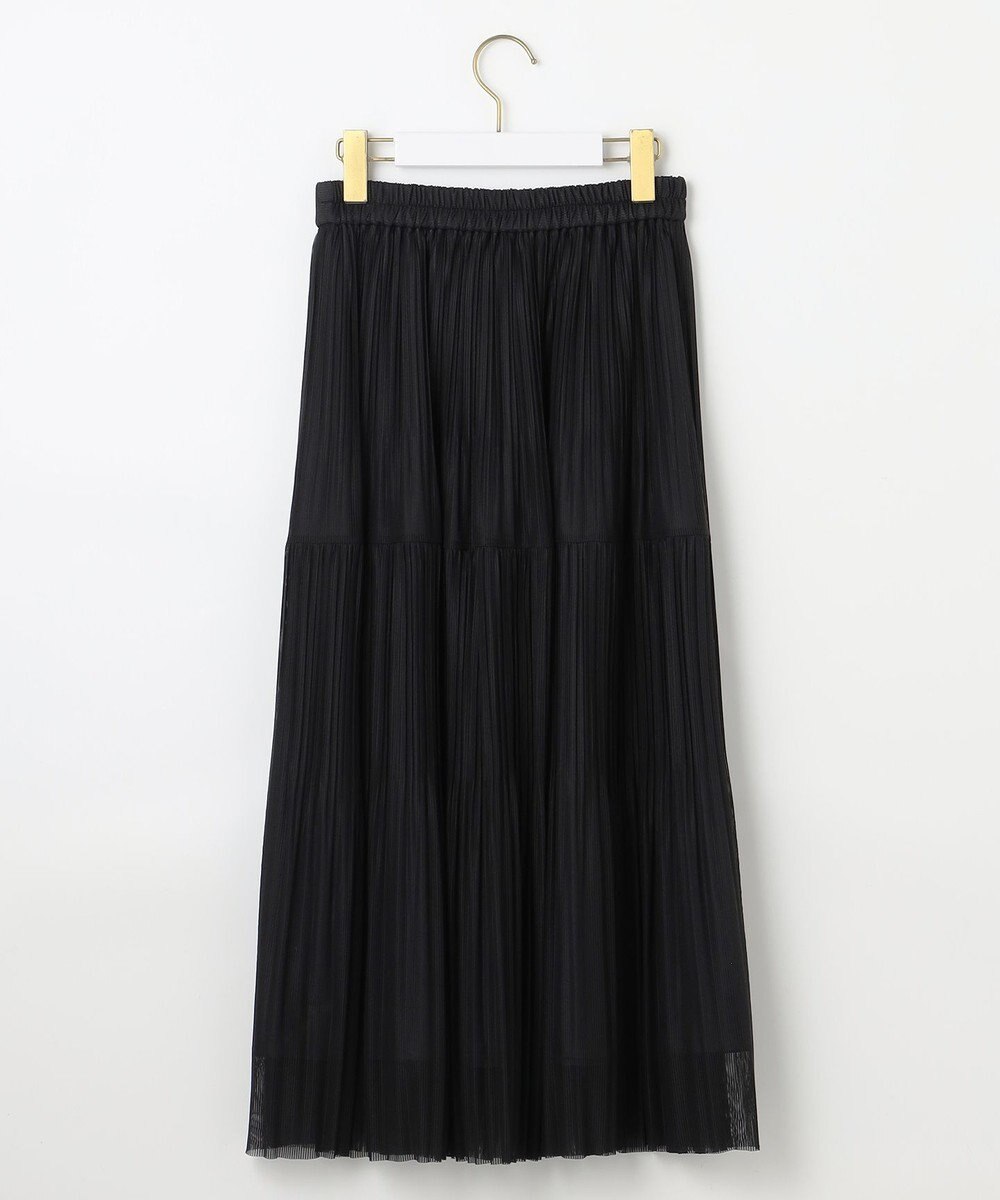 ANY SIS 【洗える】シアーストライププリーツ スカート 