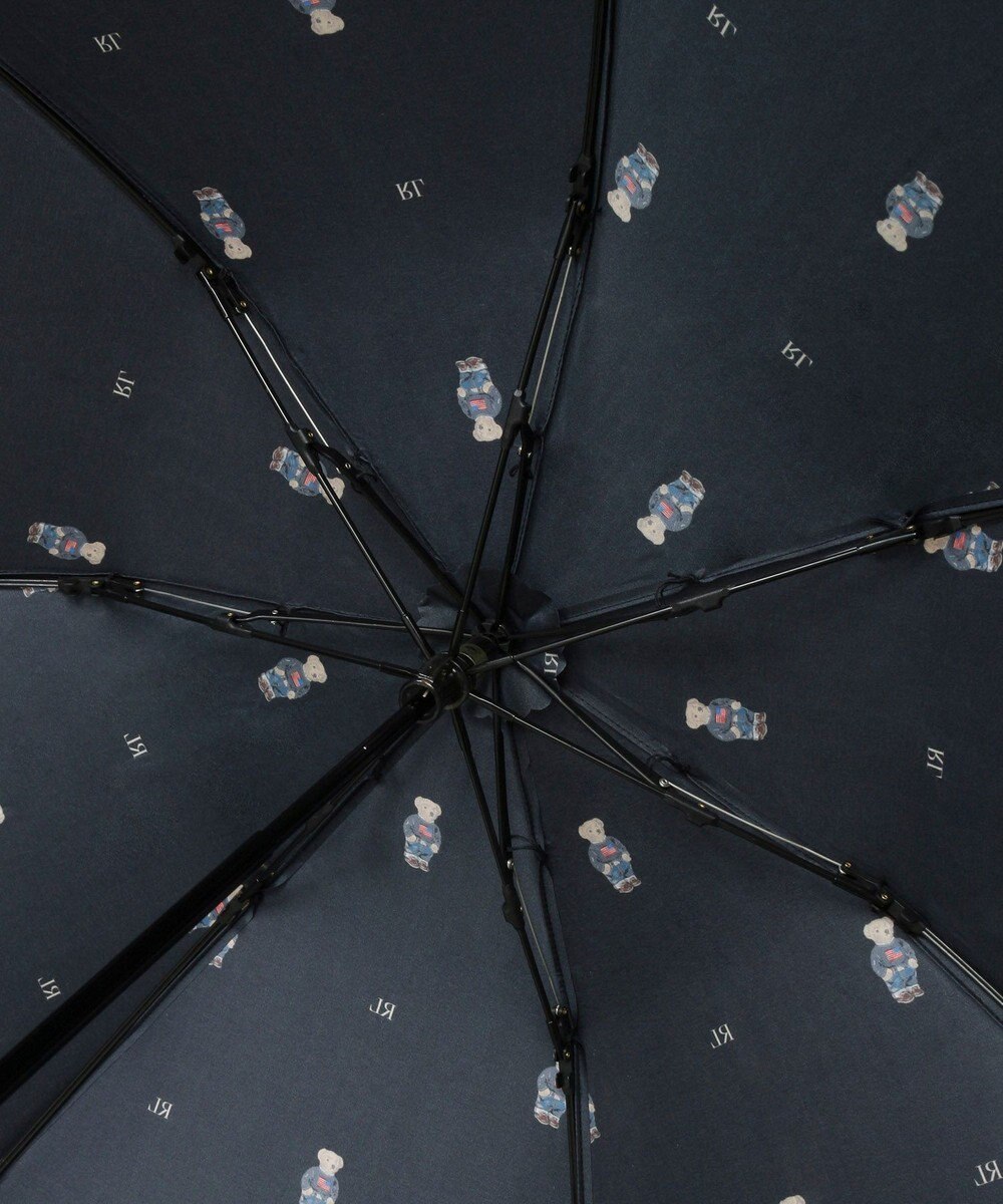 MOONBAT POLO RALPH LAUREN （ポロ ラルフローレン）折りたたみ傘 FLAG BEAR ポロベア ドット 大きめ55cm 