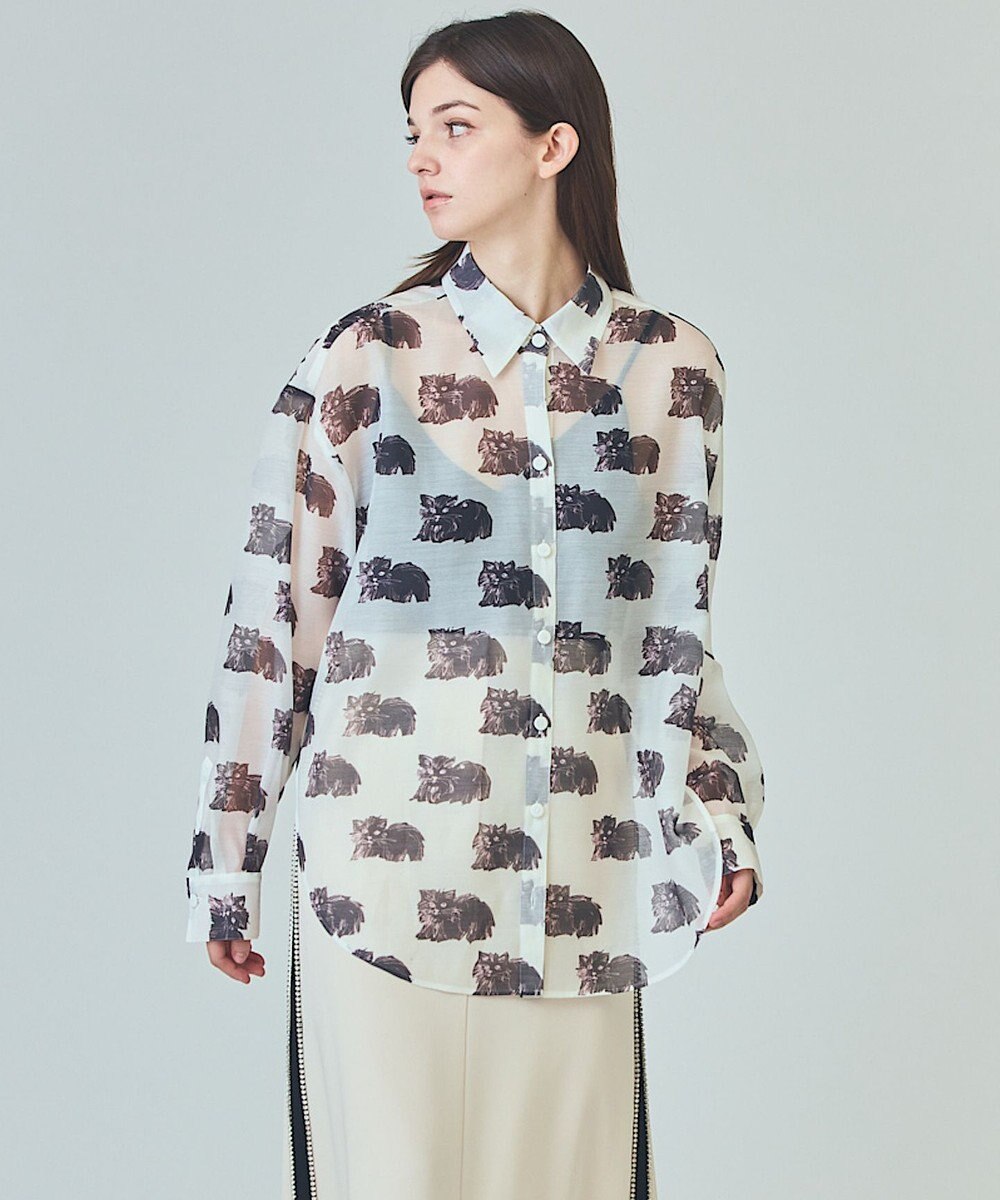 GRACE CONTINENTAL シアーCatブラウス 