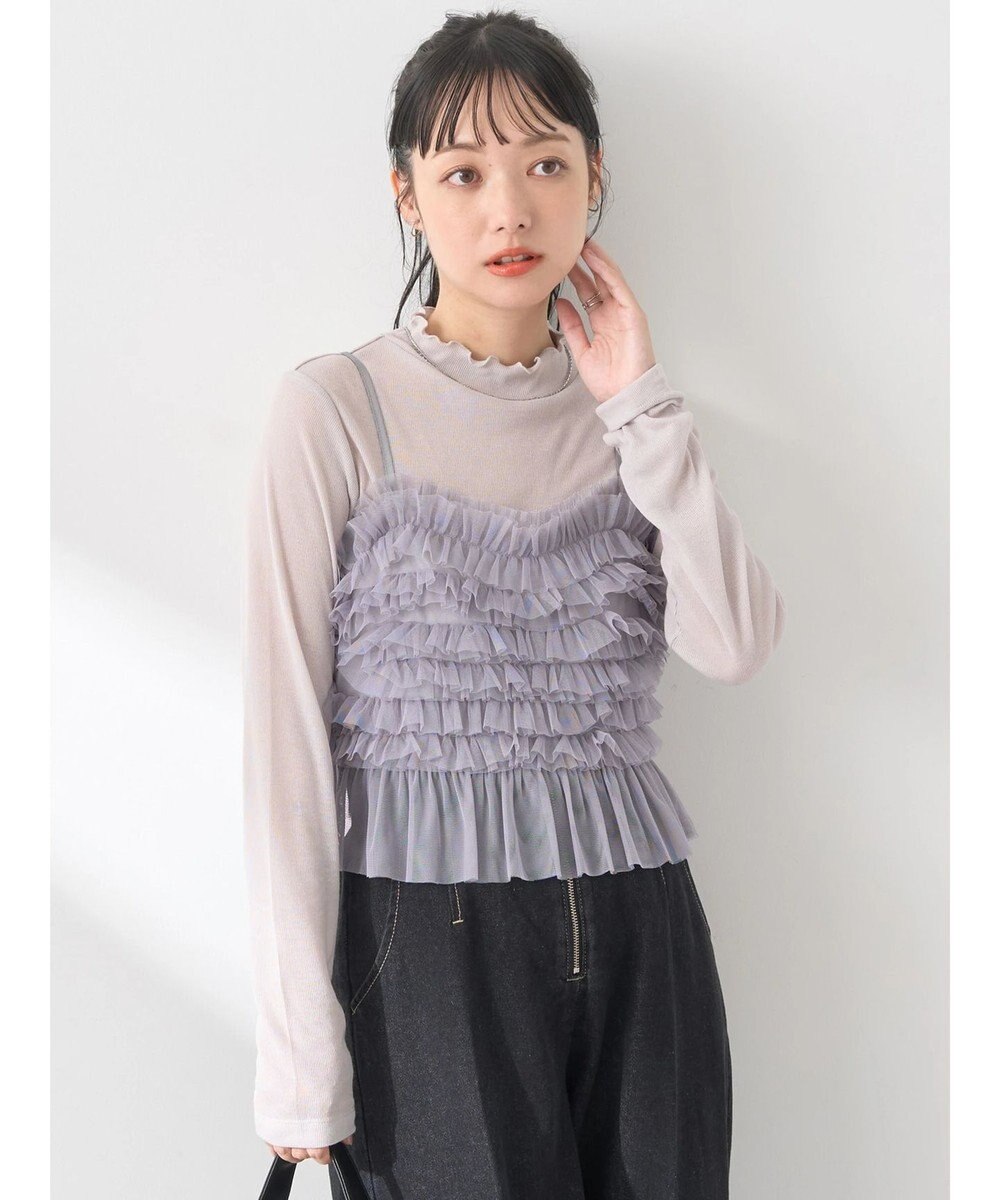 earth music&ecology チュールビスチェ 