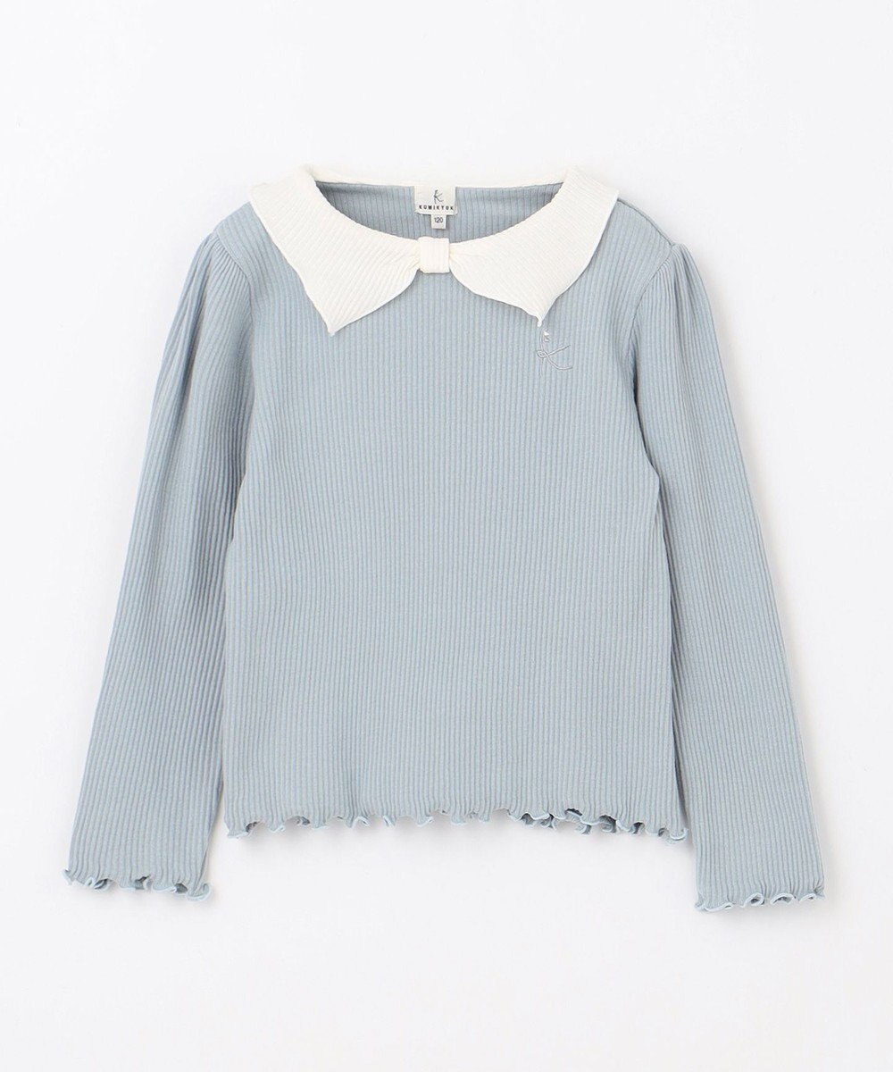 組曲 KIDS 【110-140㎝】リブリボン トップス 