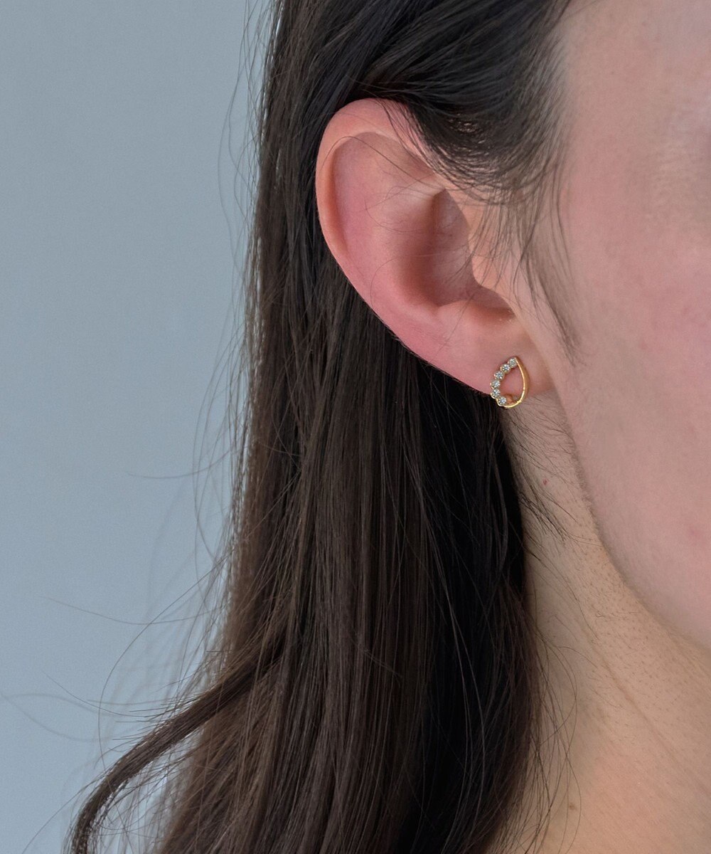 Phoebe 【痛くないシリーズ】【金属アレルギー対応】メテオドロップライトフィットイヤリング　ゴールド 