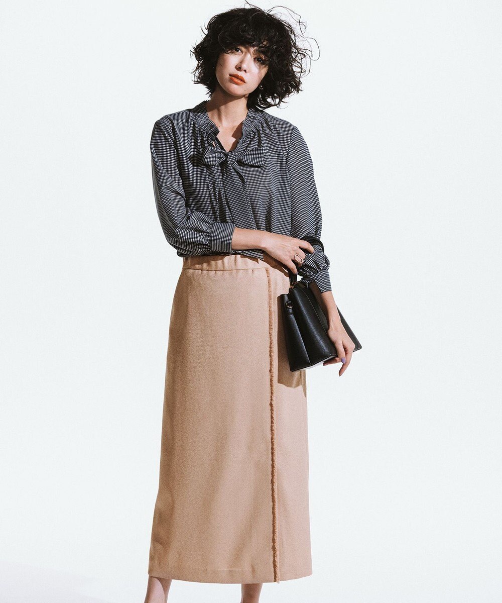 自由区 S 【セットアップ対応・接触冷感・UVカット・洗える】ライトバスケットクロス スカート 