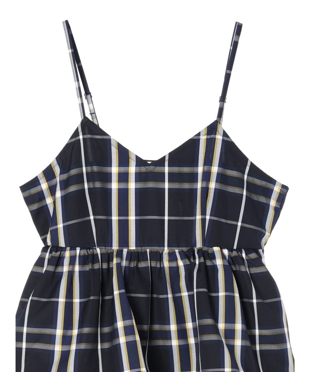 Green Parks ・ＳＵＧＡＲ　ＳＰＯＯＮ　チェックラッフルキャミワンピース 