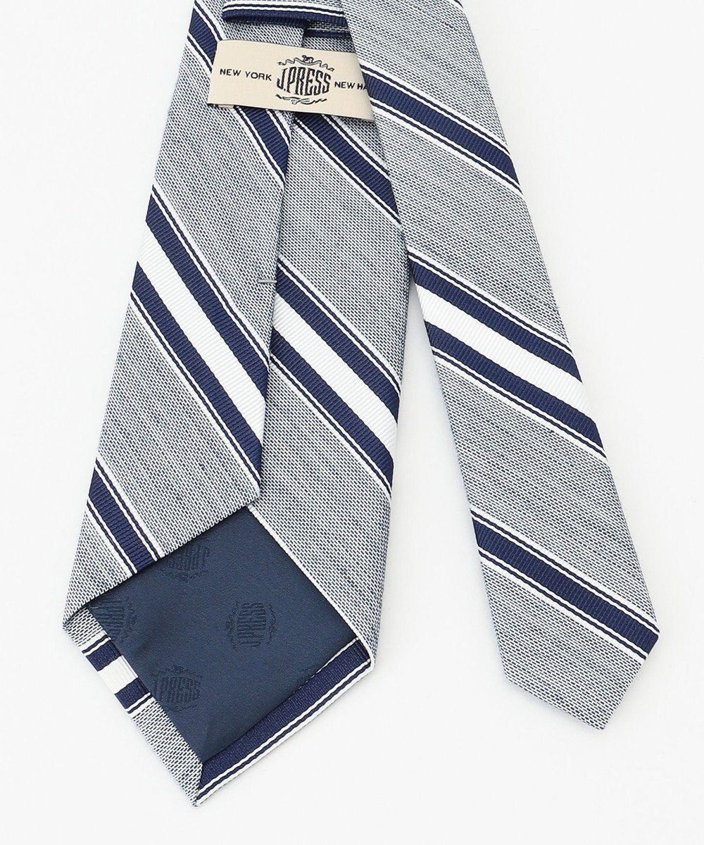 J.PRESS MEN 【LINEN MIX COLLECTION】レジメンタル ネクタイ 