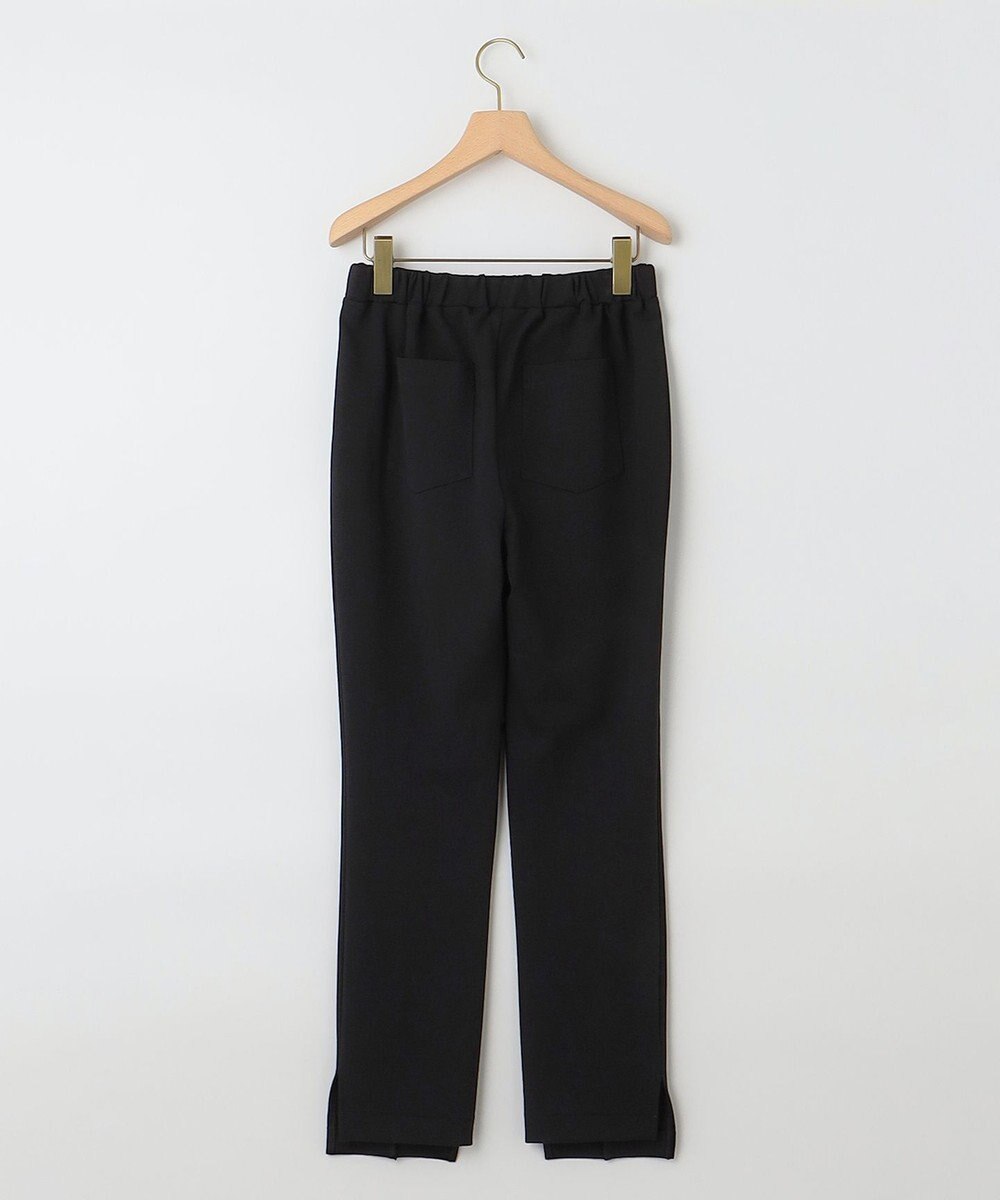 組曲 S 【洗える・ウエストゴム仕様】ハイパワーストレッチサイドスリット パンツ 