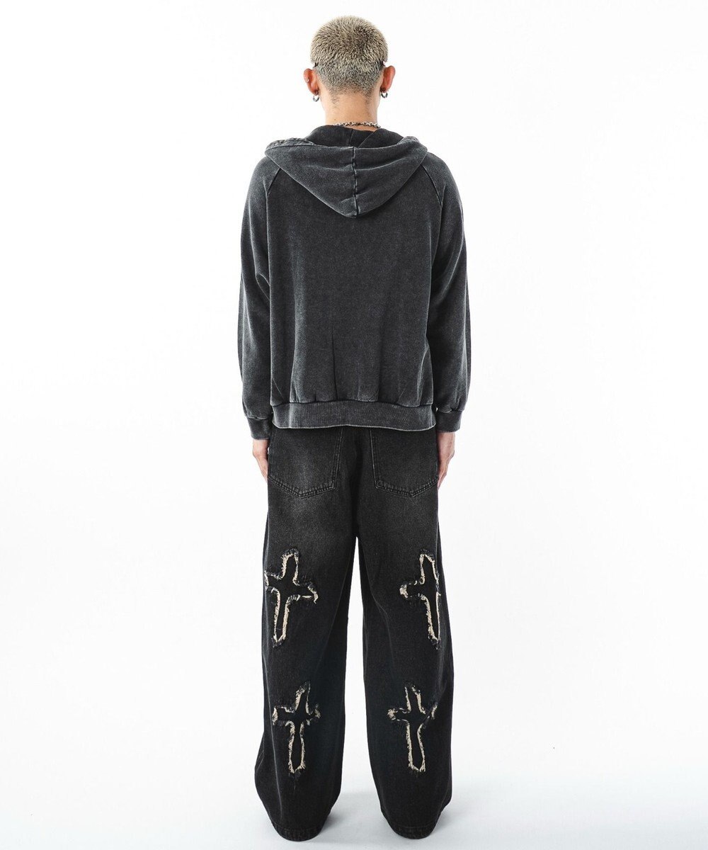 WEGO パウダーブリーチスタッズZIPパーカー 