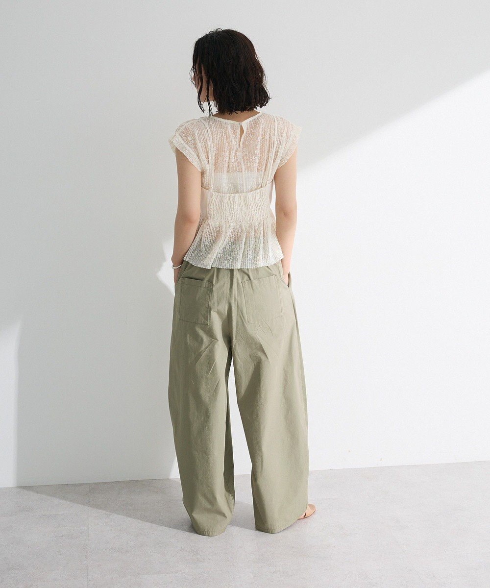 Green Parks ・ＥＬＥＮＣＡＲＥ　ＤＵＥ　ドッキングレースブラウス 