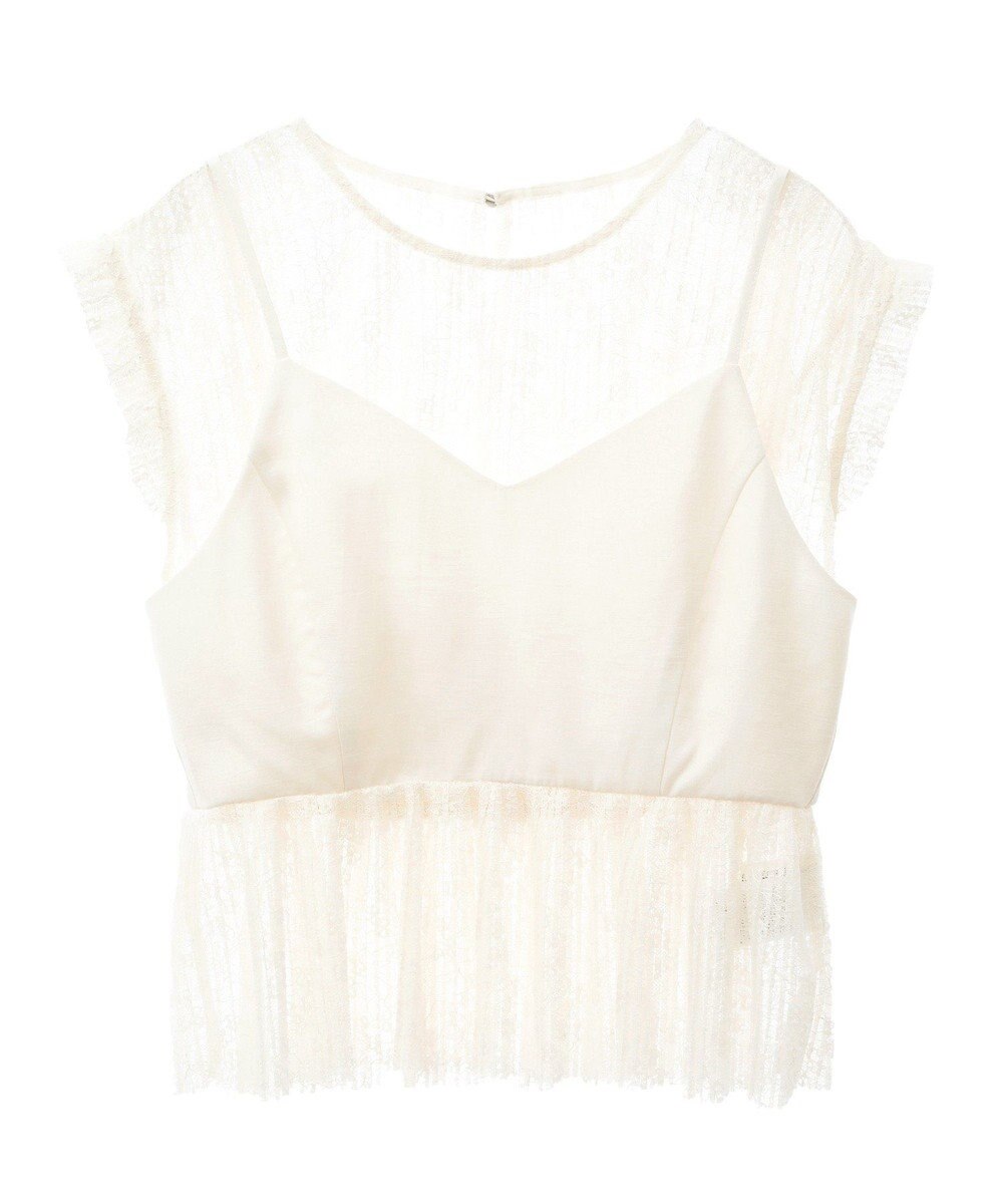 Green Parks ・ＥＬＥＮＣＡＲＥ　ＤＵＥ　ドッキングレースブラウス 