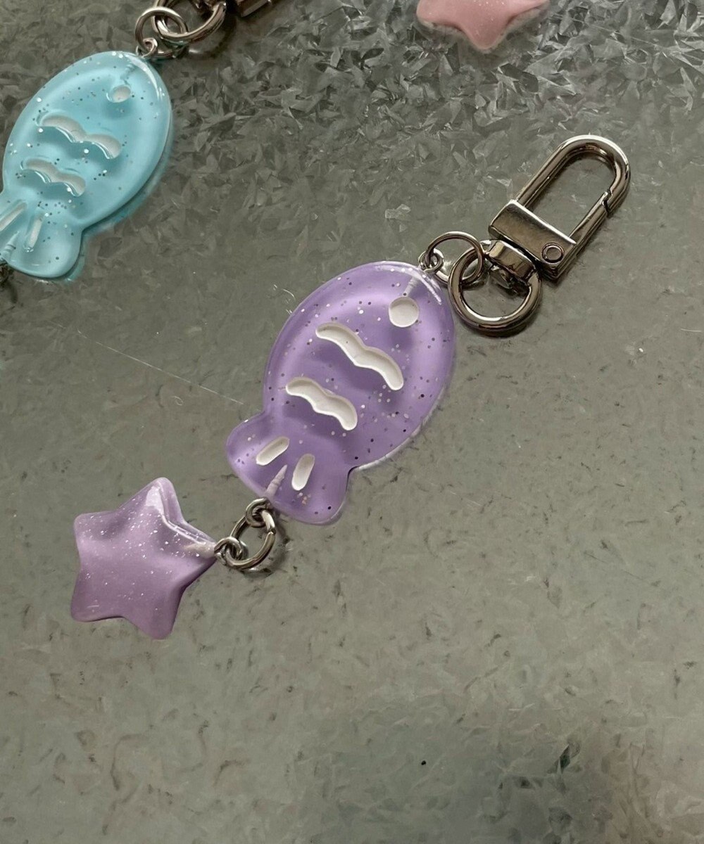 WEGO キラキラおさかなキーホルダー 