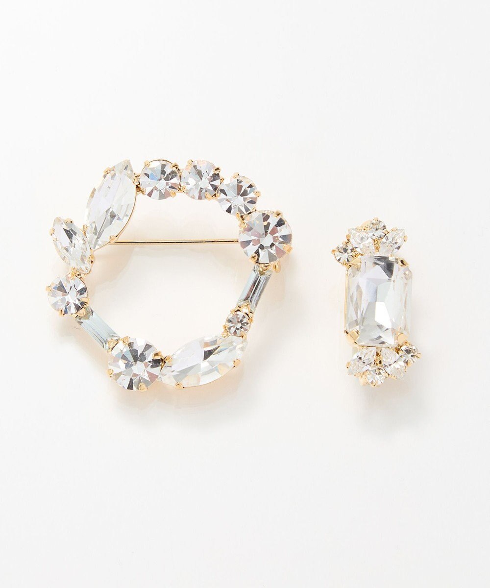 Phoebe 2setゴージャスビジューブローチ 