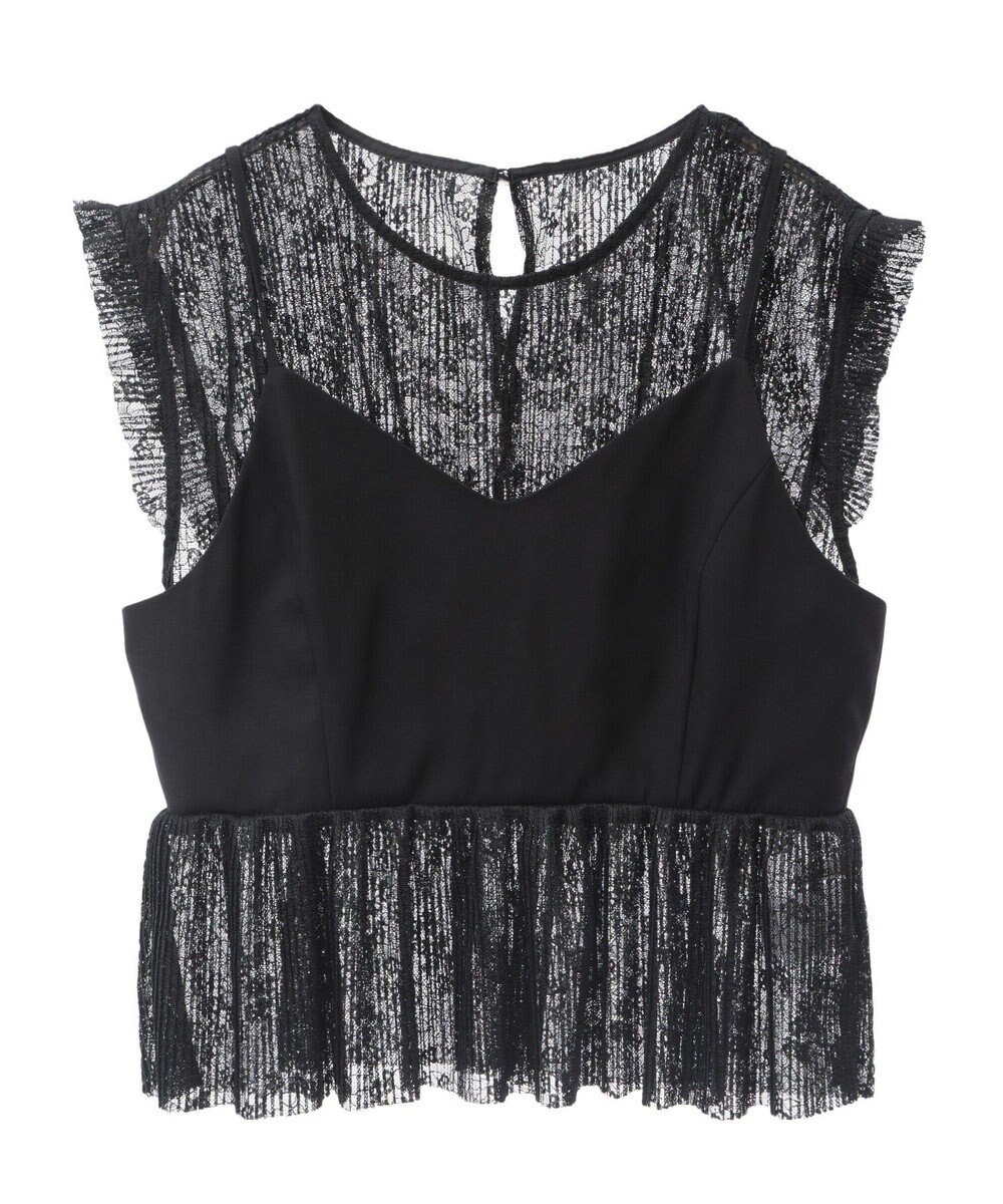 Green Parks ・ＥＬＥＮＣＡＲＥ　ＤＵＥ　ドッキングレースブラウス 