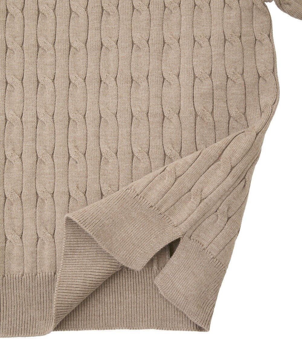 AMERICAN HOLIC ケーブル5分袖ニットプルオーバー 