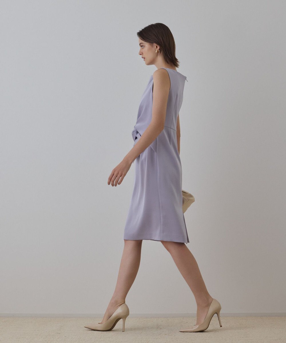 GRACE CONTINENTAL サテンクロスドレープワンピース 