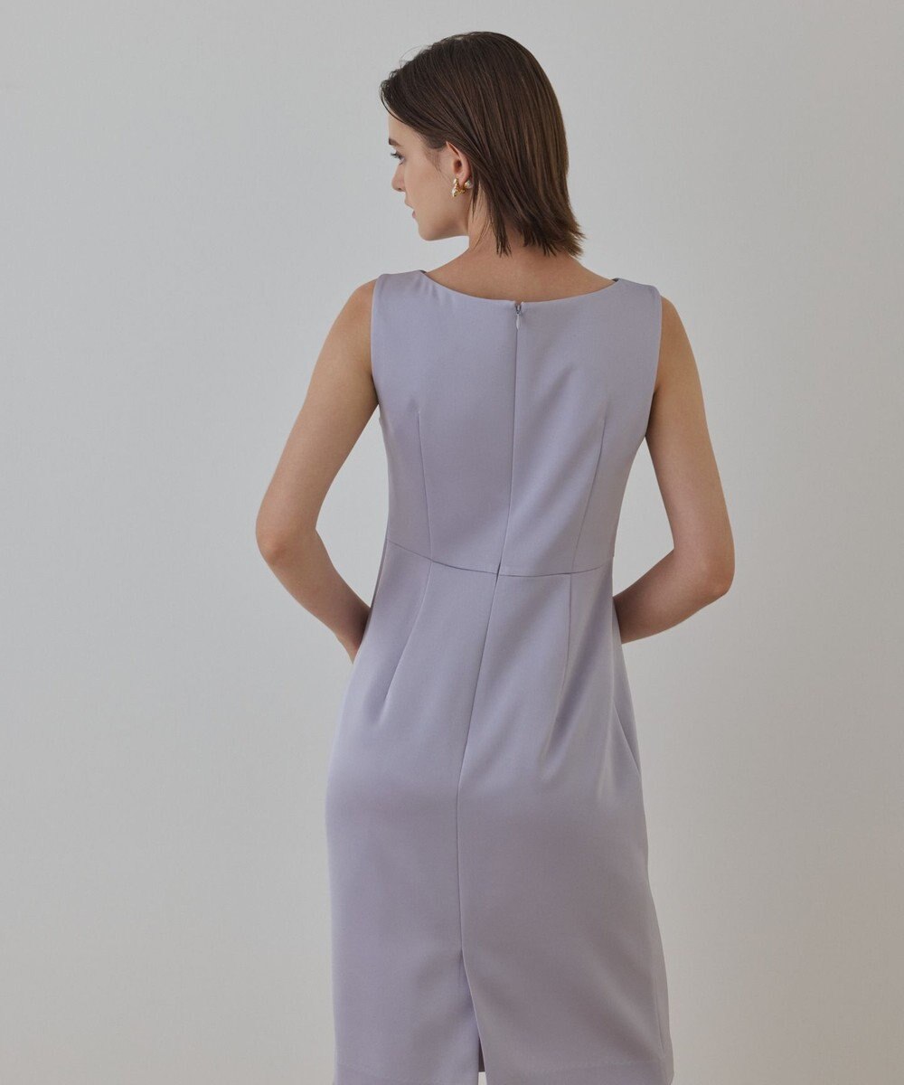 GRACE CONTINENTAL サテンクロスドレープワンピース 