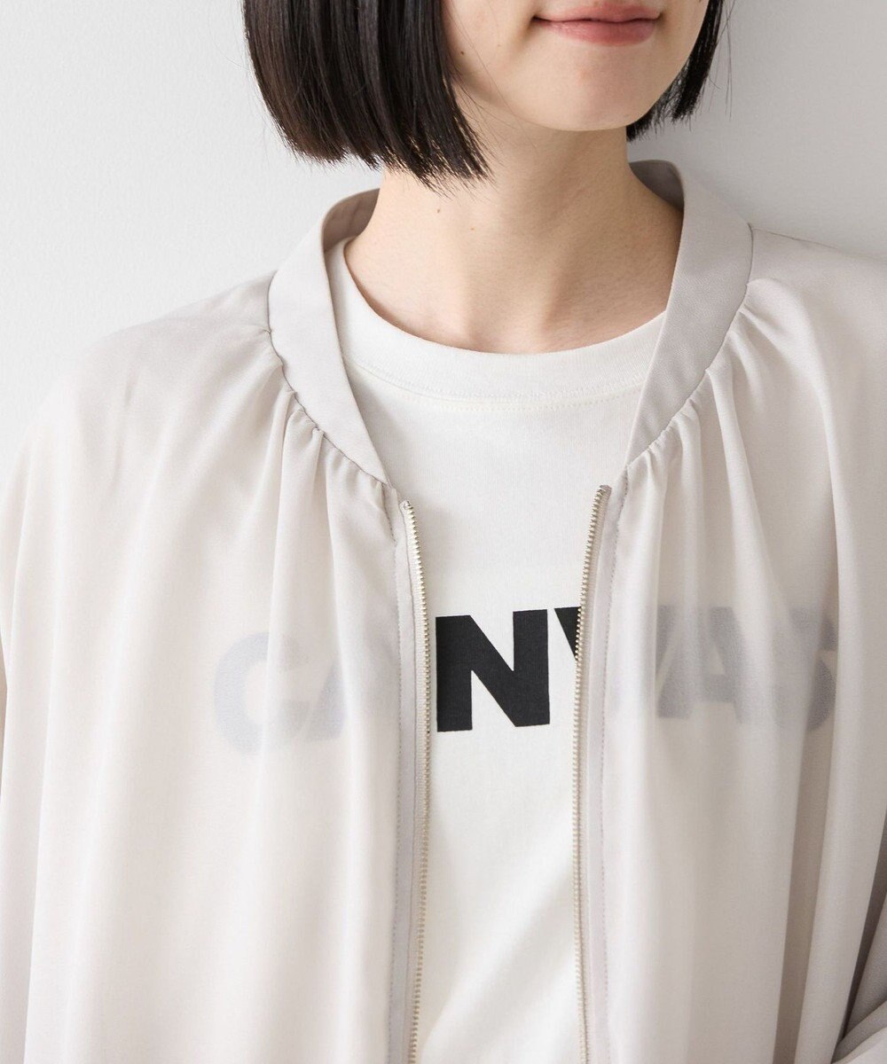 AMERICAN HOLIC リバーシブルシフォン×チュールブルゾン 